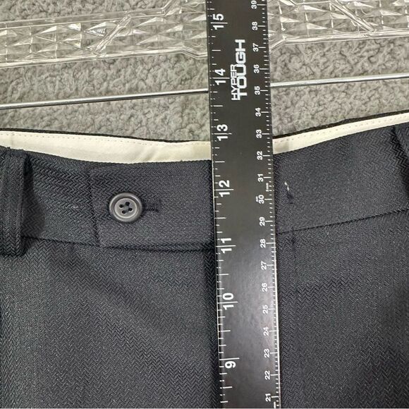 Giorgio Pacelli Dress Pants Men 34x27.5 Navy Pleated Slacks‎ - Picture 8 of 11